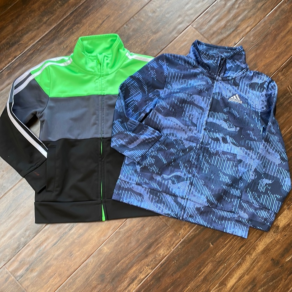 2 adidas track jackets. Size 4t.